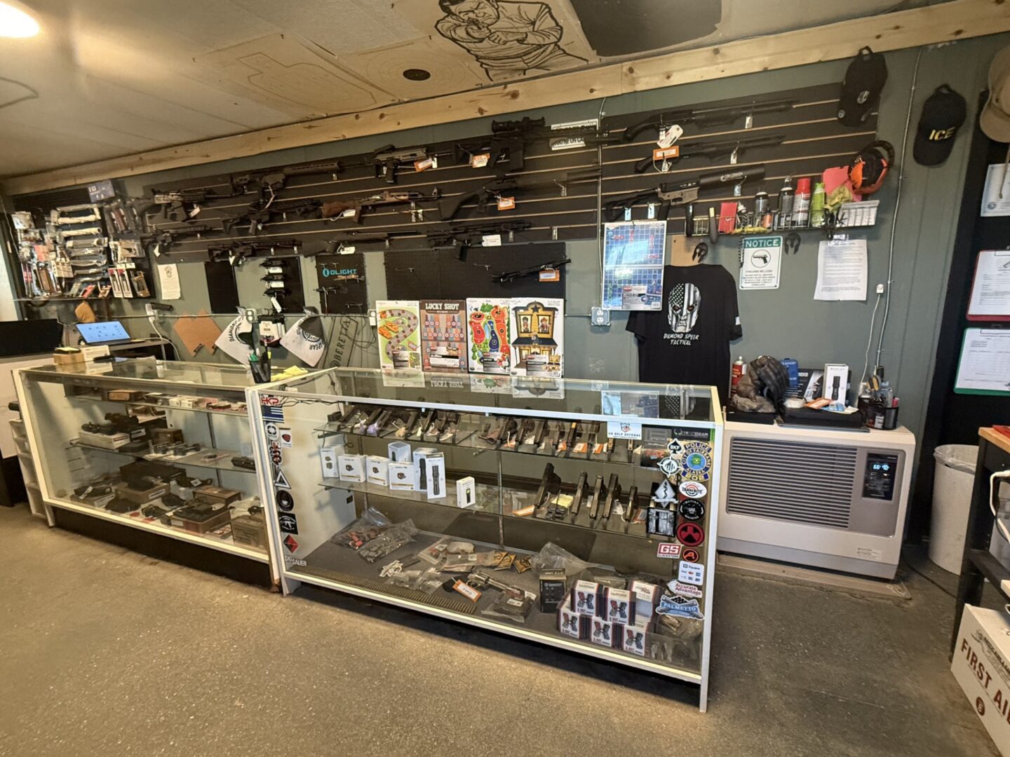 pic of gun counter